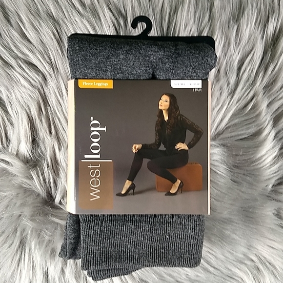 NWT West Loop Fleece Leggings, Heather Gray, Size M/L - Picture 8 of 8